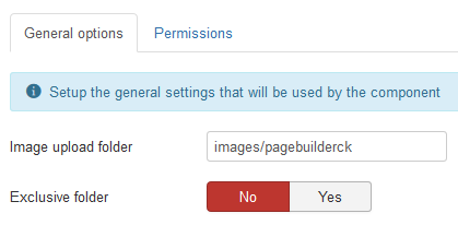 page builder options