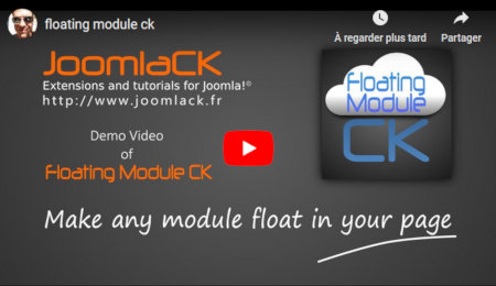 video floating module