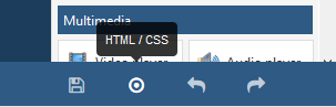 html css toolbar