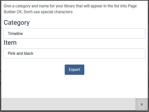 export page names