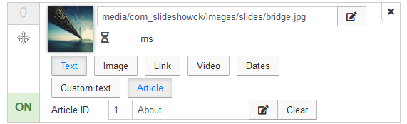 slideshowck slidesmanager options text article